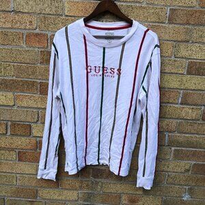 Vintage Striped Guess Shirt Long Sleeve Medium